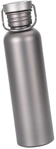 LearnLyrics Tragbare Titan-Flasche, Titanflasche für den Außenbereich, Titan-Trinkwasserflasche für Sport, tragbarer Wasserkocher für Outdoor-Aktivitäten, Utensilien