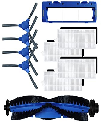 KAFTKO Reemplazo De Accesorios De La Cubierta del Cepillo Principal del Filtro del Cepillo Lateral del Cepillo Principal De La Aspiradora. Compatible con Conga 1090 1790.(10 PCS)