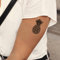 Fake Tattoo Ananas – Temporalis® | Temporäre Tattoos für Erwachsene – EU-zertifizierte Kosmetik, vegan & wasserfest – Hält 1 bis 2 Wochen [ Stilisierte Ananas ]