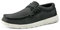 Bruno Marc Mocasines casuales sin cordones para hombre, zapatos elásticos 1.0, Negro/Blanco, 47 EU
