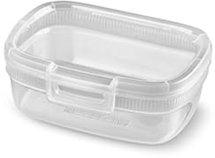 Curver Frischhaltedose mit Klickverschluss 0,4 L Snap Box Lunchbox Kunststoff eckig Mikrowelle Spülmaschine Kühlschrank stapelbar