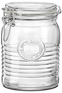 FORNOR 87064 BARATTOLO IN VETRO CON COPERCHIO A CLIP 0,7 L Ø 10,2 x 14,5 cm