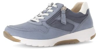 Gabor Damen Low-Top Sneaker, Frauen Halbschuhe,schnürschuhe,schnürer,straßenschuhe,Strassenschuhe,Sportschuhe,Heaven/Weiss,40.5 EU / 7 UK