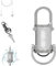 Lumilink Mini Torch,3 in 1 Mini Keychain Flashlight,Mini Keychain & Flashlight & Power Bank,lumilinks Waterproof Mini Flashlight Keychain for Outdoor (White)
