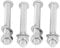 4 Sets Swimming Pool Step Fastener Bolts Nut Underwater Ladder Replacement Parts, Multifunctional Accessory For Home Use