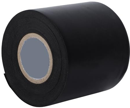 PVC Air Conditioner Insulation Tie Strap, Black Air Conditioning Pipe Insulation Tape Pipe Wrap Tapes for Home Electrical