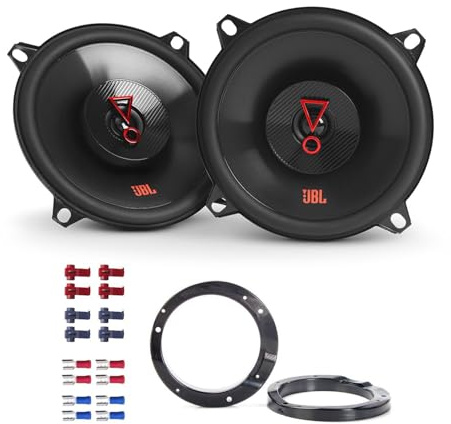 JBL Stage3 527F Auto Lautsprecher Boxen 400 Watt 13 cm 2 Wege Koax passend für Mercedes E-Klasse (W210) 1996-2002 Türen Heck
