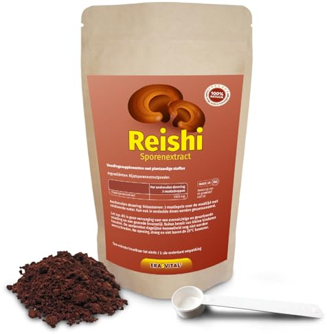 Reishi Sporen Extrakt 500 g Pulver die Zellwände werden bei einem 12 stufigen Verarbeitungsverfahren schonend gebrochen Vegan (500 g (1er Pack))