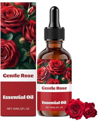 BIO Rosenöl,Natural Moisturiser Premium Rosenöl für Gesicht, Körper, Haut,Haaröl Für Feines Gestresstes Haar Anti Frizz Hitzeschutz Glänzend Nährend Feuchtigkeitsspendend (1)
