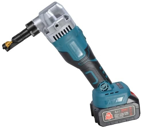 Roditrice per metallo senza fili, 950 W, con testa rotante a 360°, per tagliare lamiere in acciaio, metallo e alluminio