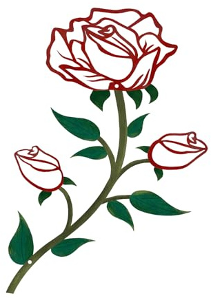 ESTART Wanddekoration aus schwarzem Metall für Badezimmer, 38,1 cm hoch, niedliches Blumenmuster, Wandkunst, Valentinstag, Ornament, Wandskulpturen für Zuhause, Wohnzimmer, Schlafzimmer, Küche