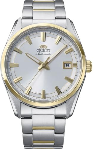 Orient Stretto Date (38.5mm) White Dial/Two-Tone Stainless Steel Bracelet RA-AC0R01S30B