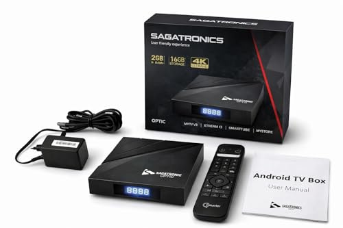 Android TV Box 4K - OTT Streaming Box - Android 11 -WiFi - Bluetooth - HDMI - Avec télécommande