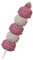 BIRIBAO | Marshmallow Bulgari | MINI SPIEDINI ARCOBALENO ROSA | 12 PZ