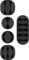 Goobay 70683 Kabelmanagement Set (mini) mit Kabelhaltern verschiedener Größen, Kabelklemme für Schreibtisch, Auto, Büro, Kabelclip Selbstklebend, Kabel Organizer, 5er Set