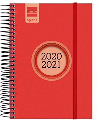 Finocam – Terminkalender 2020-2021 E8 – 120 x 171 1 Tag – Espir Label Rot Katalanisch