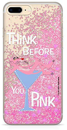 Original und Offiziell lizenziertes Pink Panther Handyhülle für iPhone 7 PLUS, iPhone 8 PLUS, case Rosa Panther, Hülle, Case, Cover aus Kunststoff TPU-Silikon, schützt vor Stößen und Kratzern