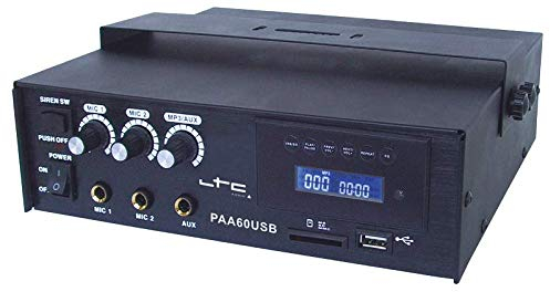 LTC PAA60USB 3-KANAL ELA VERSTÄRKER MIT USB SD BT 60W PARTY DISCO MUSIK EVENT DJ BÜHNE LAUTSPRECHER SOUNDSYSTEM