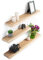 Rikmani Wandregal Holz Eiche massiv Natur - Handgefertigtes Regal mit Baumkante Bücherregal Holzregal Wandboard Leo (Natur) 110 cm x 15 cm x 4 cm