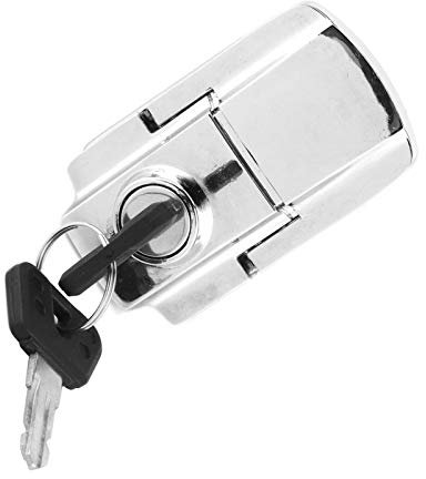FOLOSAFENAR Serrure de Coffre de Moto, Serrure de Coffre en Fer Serrure de Coffre arrière pour la Serrure de Coffre de Moto Ancienne ou endommagée pour Gros Moutons