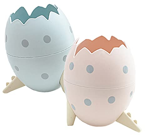 Table Trash Bin Mini Dinosaur Egg Tray Mini Desk Waste Paper Bin Wash Bin Cosmetic Mini Waste Paper Bin Desktop Desk Mini Storage Box 2 Pieces