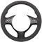 MEWANT Handgenähte Lenkradhülle für 3er E46 E46 / 5er 2004-2005/5er E39 2002-2003 / M3 2001-2006 / M5 2000-, dunkelgrau 2003/Lenkradzubehör der 3er-Serie