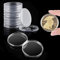 Grevosea Lot de 20 protections rondes en plastique pour pièces de monnaie de collection - 40 mm