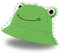 Norhogo Frosch Eimer Hut - Unisex Erwachsene Fischerhut - Lustig - Faltbar - Outdoor Hut - Sommermütze - Angel Kopfbedeckungen für Camping Wandern - Grün