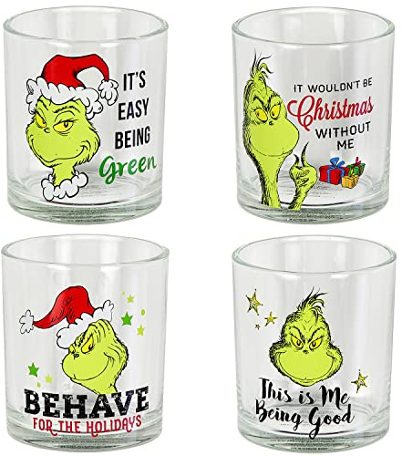 Dr. Seuss The Grinch Lot de 4 verres 295 ml