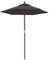 vidaXL Sombrilla jardín con Poste de Madera Gris Antracita 196x231 cm