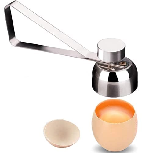 Egg Topper Stainless Steel Eggshell Cutter Kitchen Tool Eggs Opener Separator Cracker for Raw or Soft Hard Boiled Egg Breakfast