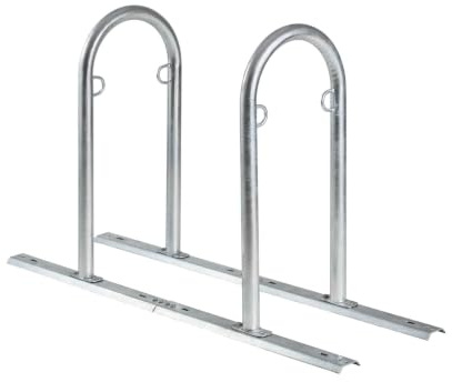 TRUTZHOLM Fahrradanlehnbügel Stahl Feuerverzinkt 140x88x43 cm | 4 Stellplätze, Fahrrad, Anlehnbügel, Anlehnständer, Mountainbikes, E-Bikes, Fahrradparker, Fahrradständer