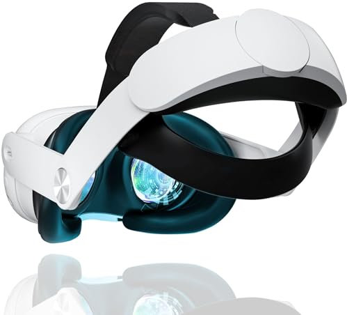 BeisDirect Kopfband für Meta Quest 3 VR Headset, Ersatz für Meta Quest 3 Elite Gurt, reduziert den Kopfdruck, verbesserte Unterstützung und Komfort Stirnband für Quest 3 Zubehör