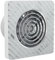 Chrome Bathroom Extractor Fan with Timer & Humidistat 4”/100mm IP45 Rated - Wave Silent Bathroom Fan Extractor for Ventilation, Exhaust Fans for Bathrooms & Kitchen, Wall/Ceiling Mounted Axial Fans