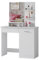 Vicco Schminktisch Julia, Weiß, 90 cm mit LED-Spiegel und QI-Ladestation