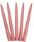 10 Stück Spitzkerzen in schmutziges Rosa 24cm