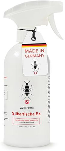 LTK-008 Bioformel Anti Silberfisch Spray Ex 500ml - Silberfische bekämpfen - Silberfisch Mittel mit Langzeitwirkung - Indorr & Outdoor