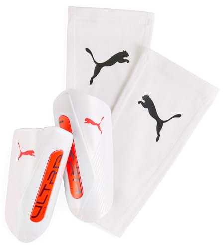 PUMA ULTRA Twist Sleeve, Unisex Schienbeinschoner, PUMA White-Glowing Red, S - 030986