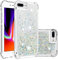 SIYOPINPFY Compatible With iPhone 8 Plus Case Glitter for Women Girls Bling Sparkle Luxury Flowing Floating Quicksand Clear Phone Cover Compatible With iPhone 7 Plus/iPhone 8 Plus - Love Silver YB