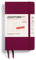 LEUCHTTURM1917 370499 Wochenkalender & Notizbuch Pocket (A6) 2025, Port Red, Deutsch
