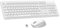 LeadsaiL Tastiera e Mouse Wireless, Kit Mouse e Tastiera Wireless per Computer USB 2,4 GHz, Full Size, Ergonomico, Tastierino Numerico, Layout Italiana QWERTY per HP/Lenovo/Mac-Bianco