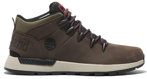 Timberland Mens Sprint Trekker Mid Nubuck Dark Brown Boots 7 UK