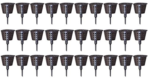 Muzrunq Bonsai Dünger Korb Automatisch Dünger Paneting Nutrition Cups Plastikgarten Kindergarten mit Deckel 30pcs