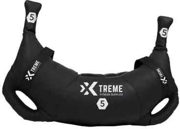 Xtreme Fitness Bulgarian Bag 5–25 kg, Robuster PU Gewichtssack mit Multi-Griffen, Vielseitiges Sports Bag für Kraft, Stabilität, Crossfit & Fitnessstudio
