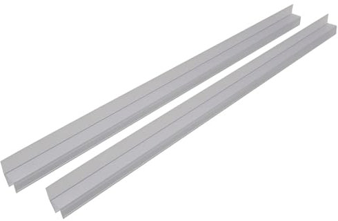 Duschtürdichtungsstreifen, H-Form, PVC, Wasserstopper, 140 cm, 2 Stück für Glastüren (4 mm)