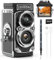 FISHOAKY Mini Retro Digital Camera, Retro Small Portable Camcorder, 12MP Photos & 1080P Full HD Video, Auto Focus, Suitable for Beginners, Adults, Teens, Kids, Boys and Girls (Black)