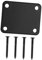 JOINPAYA 1set Electric Guitar Neck Plate Screws Metal Neck Connecting Board for Bass and Electric Guitars Scratch-resistant Design for Enhanced and Style