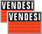Cartello Area VENDESI 2 Pezzi - 20x30cm - PVC Ultra Resistente - Fori preforati - Impermeabili, Resistenti al Sole, non Facilmente Deformabili (Cartello-1)