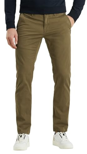 PME Legend Herren Chinohose Twin WASP Chino - Regular Fit - Blau Beige Grün