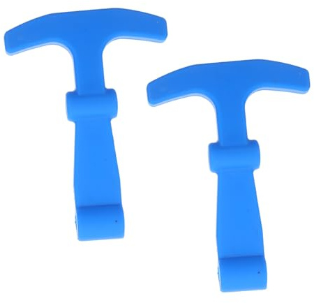 2 Stück T-förmiger Gummiverschluss für Kühlboxen Blau | Universelle Passform, Sichere Verriegelung für Camper Türen, Geeignet für Outdoor Abenteuer und Camping